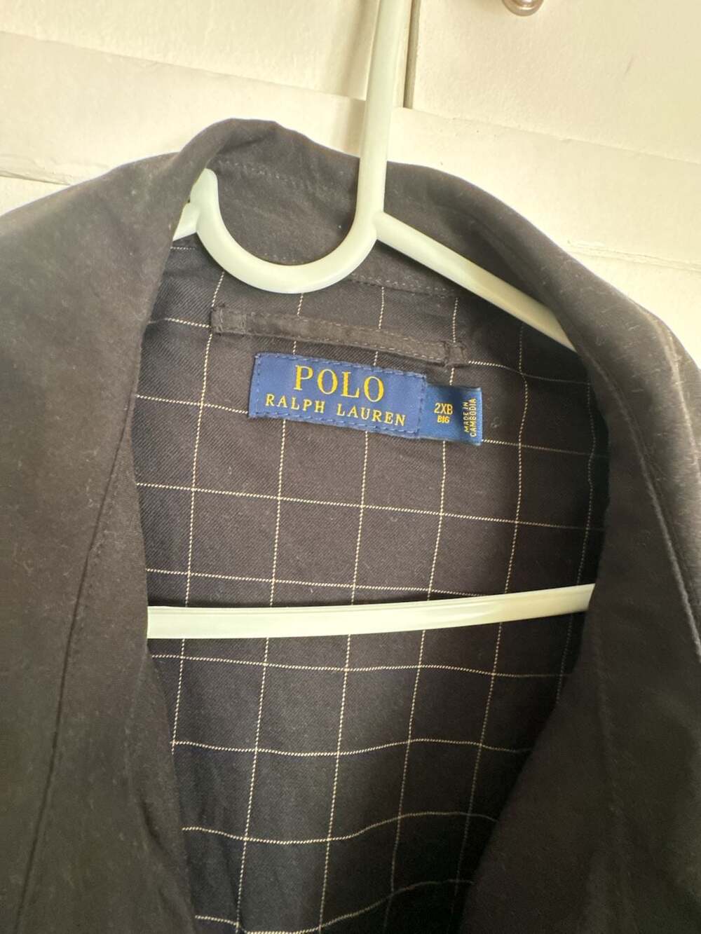 Polo Ralph Lauren Black Harrington Bomber Jacket with Plaid Lining 2XB old-money - Picture 2 of 8